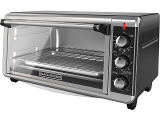 BLACK+DECKER 8-Slice Extra Wide Convection Toaster Oven