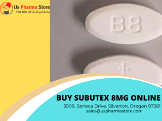 Get Subutex 8mg Now With Free Doorstep Delivery