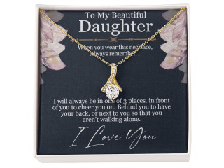 Shop To My Daughter Necklace From Dad Online At Pkt's Jewelry Gift Shop LLC