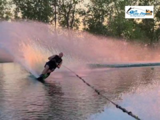 Professional slalom water skiing