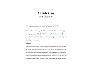 A little Care Kindle Edition